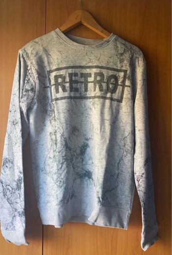 Sweat effet marbré M avec inscription