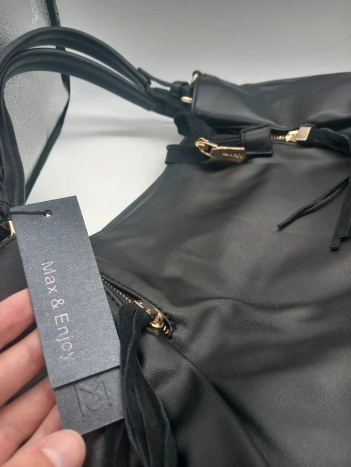 Sac à main Max & Enjoy Noir en similicuir - photo numéro 5