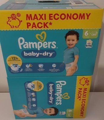 Couches pampers taille 6