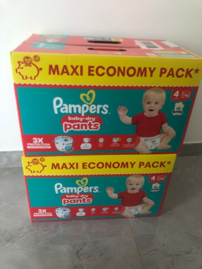 Lot 2 cartons Pampers baby dry PANTS taille 4 - photo numéro 2