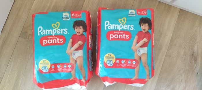 3 paquets couches Pampers Pants baby dry taille 6 (72 couches) - photo numéro 3