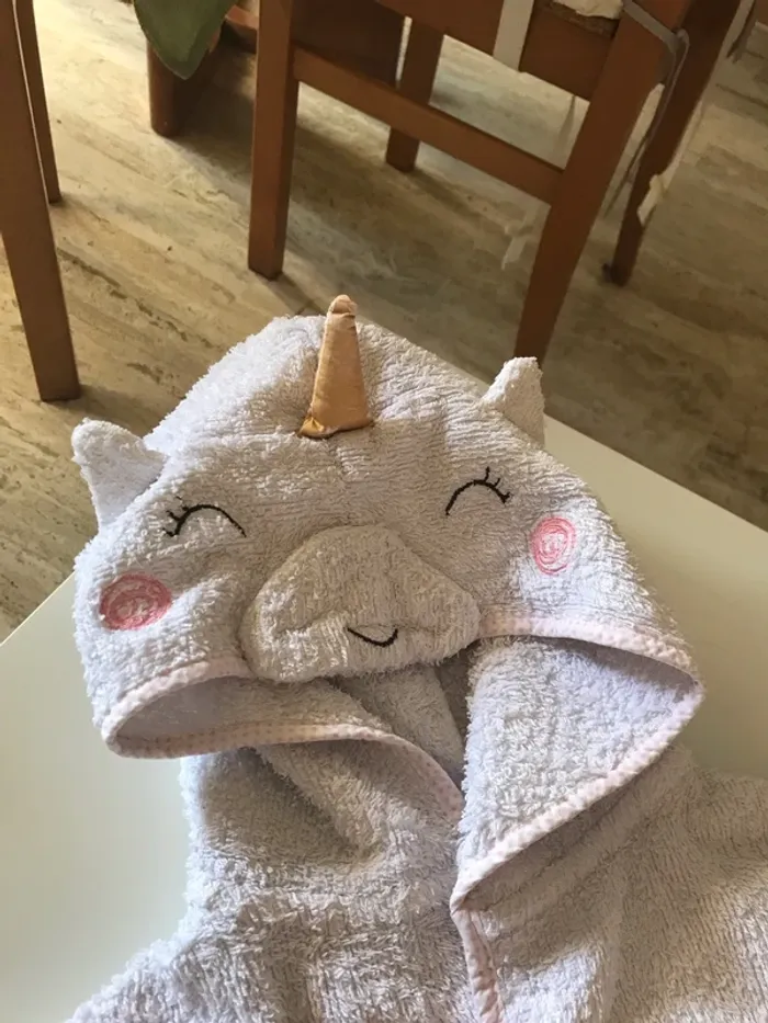 Peignoir, licorne 2 ans - photo numéro 2