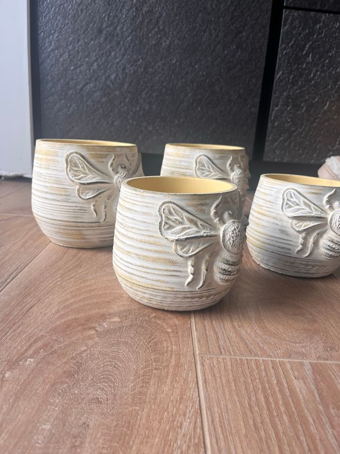 Magnifique lot de pot de fleur en céramique - photo numéro 2