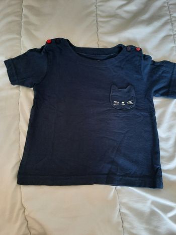 Tee-shirt bleu marine Bouchara 23M