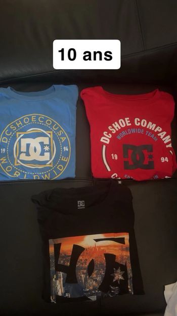 Lot 3 t shirt 10 ans