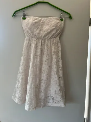 Robe bustier blanche