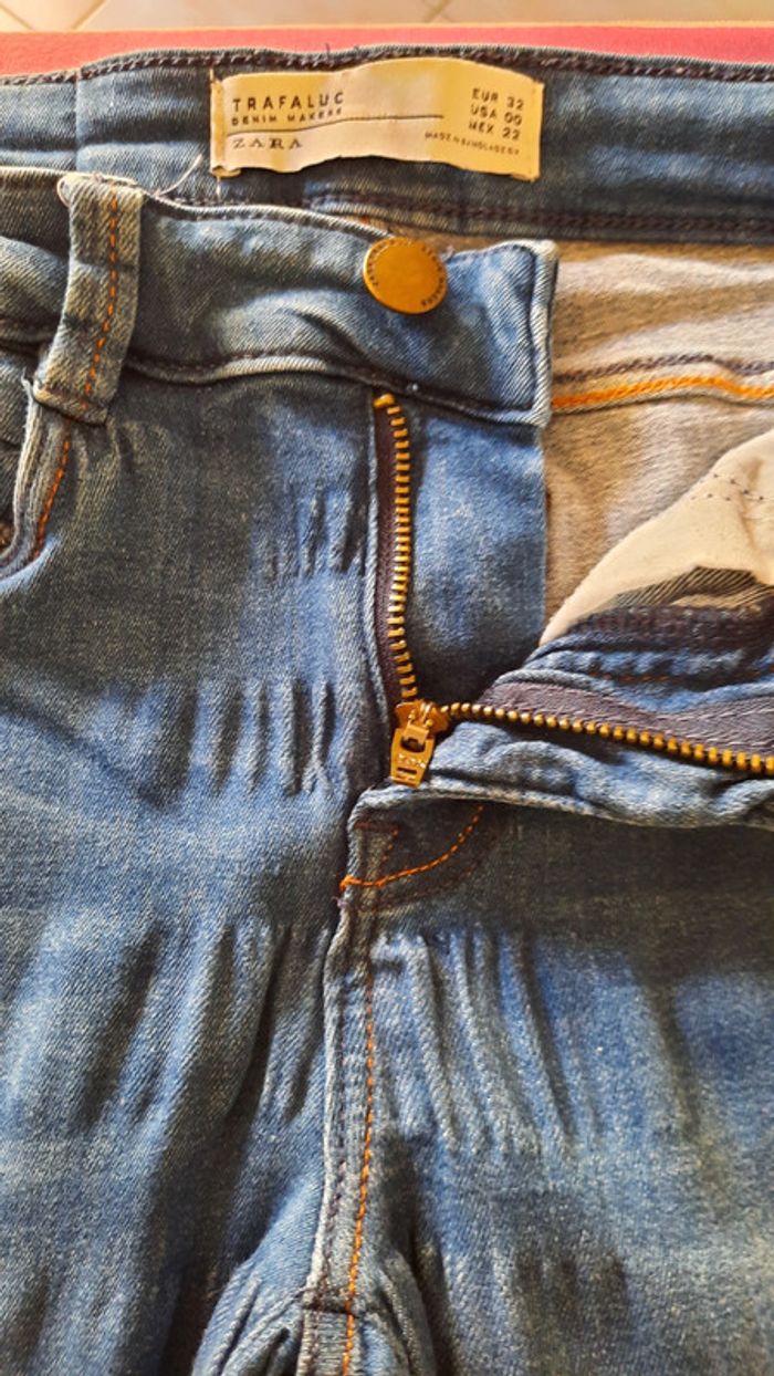 Jean bleu Zara taille 32 - photo numéro 3