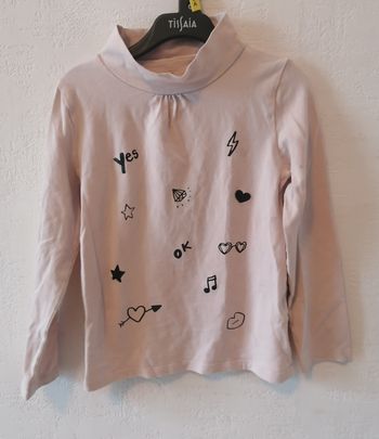 tee-shirt col montant 6 ans