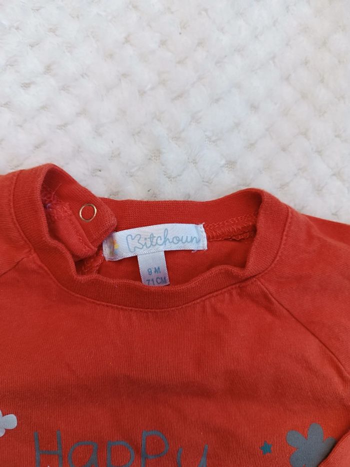 🔸T-shirt Manches Longues Kitchoun – 9 mois 🔸 - photo numéro 2