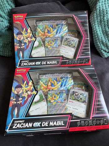 Lot coffret Pokémon zacian ex de Nabil