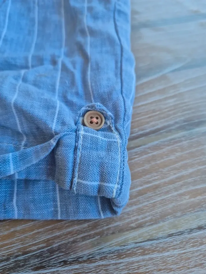 Sergent major bermuda en lin taille 2 ans - photo numéro 3