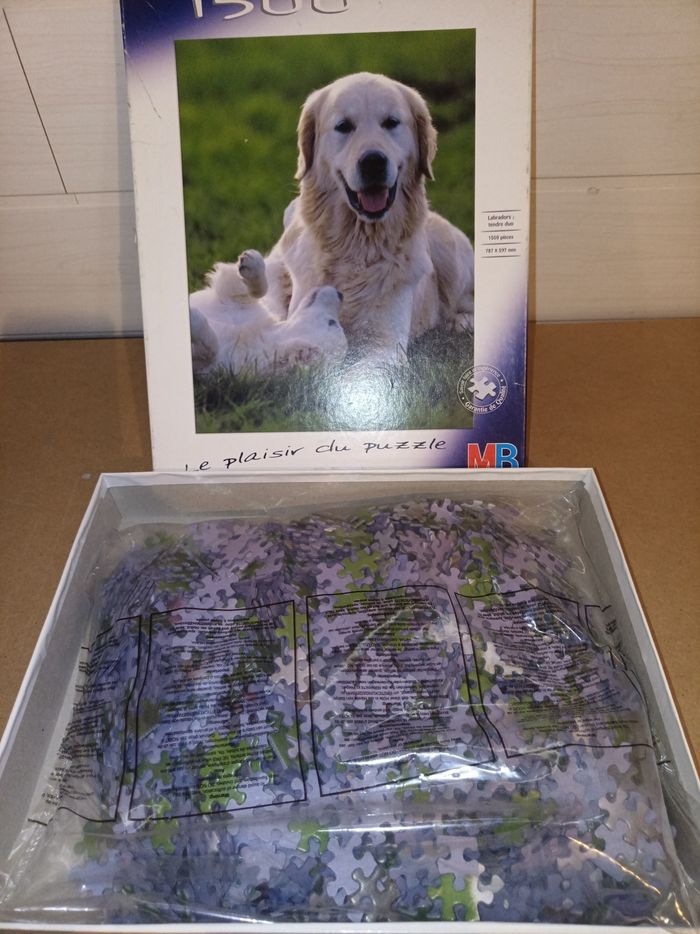 Puzzle chiens 1500 pieces MB - photo numéro 2
