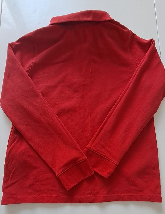 Polo manches longues Okaïdi rouge – 12 ans - photo numéro 4