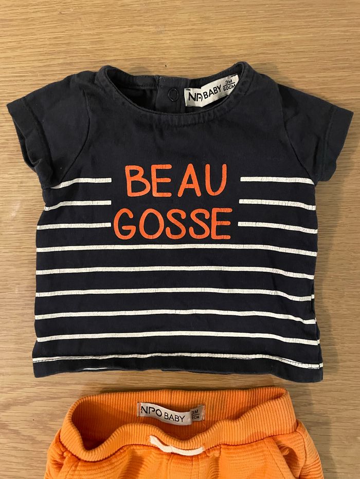 Ensemble teeshirt short beau gosse - photo numéro 2
