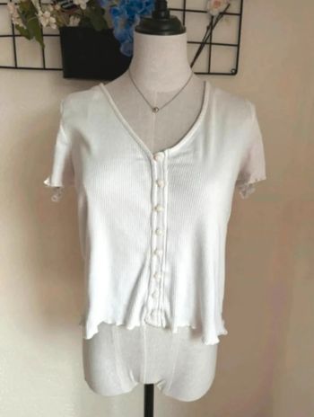 Tee-shirt côtelé femme