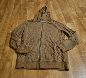 sweat zippé kiabi avec capuche marron taille 14ans XS
