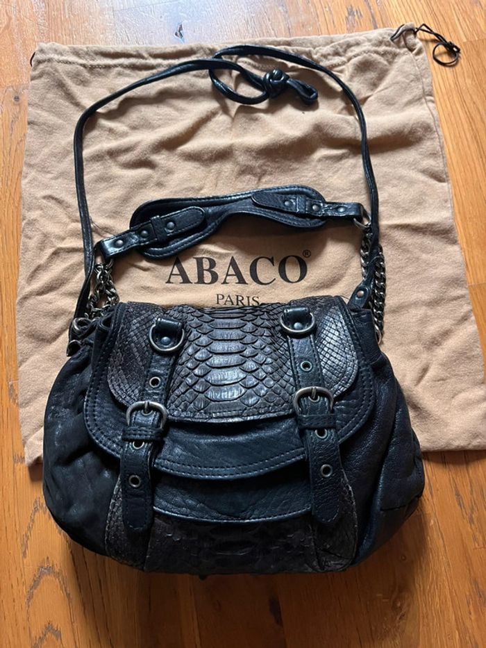 Sac Abaco cuir et python