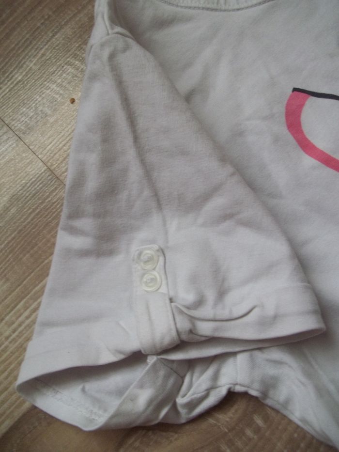 T-shirt blanc chat DA Okaïdi (2) 12 ans - photo numéro 3
