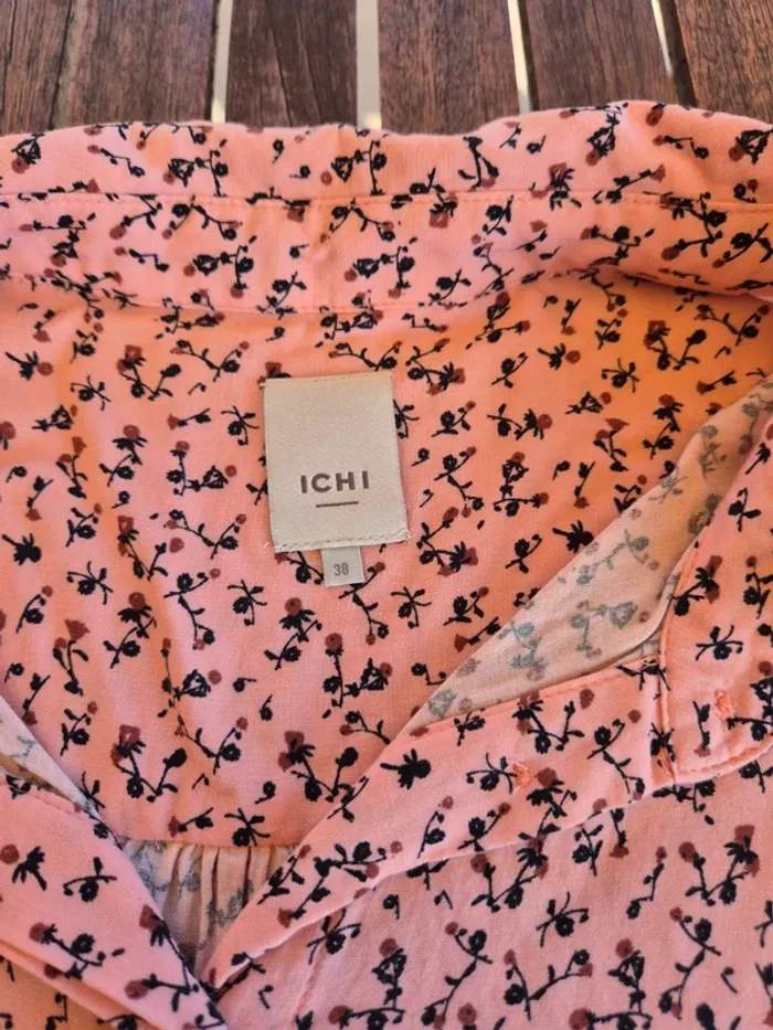 Blouse fleurie asymetrique ICHI T.38 - photo numéro 5