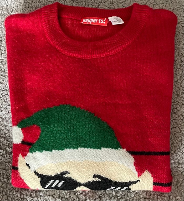 Pull Pepperts! Rouge à Motifs Garçon Taille 8/10 ans Pepperts! - photo numéro 2