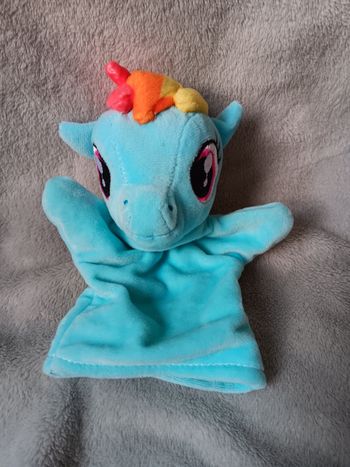 Peluche marionnette my little pony rainbow dash hasbro 2019