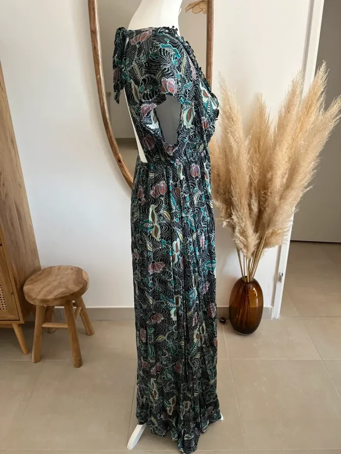 Robe longue noire et fleurie Holly & Joey - photo numéro 5