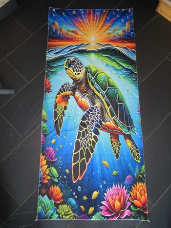 Serviette de plage Tortue de mer neuve (drap de bain)