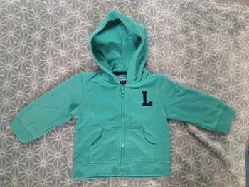 Veste à capuche Tape à l'œil verte - 12 mois