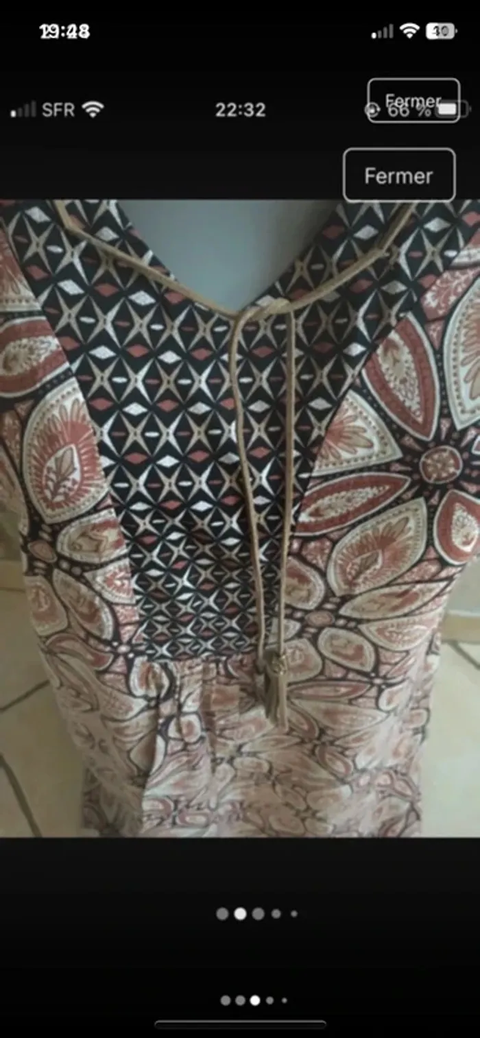 Superbe robe d’été lacet en daim en 40 de marque Armand Thiery en excellent état - photo numéro 4