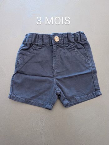 Short marine Kiabi - Taille : 3 mois