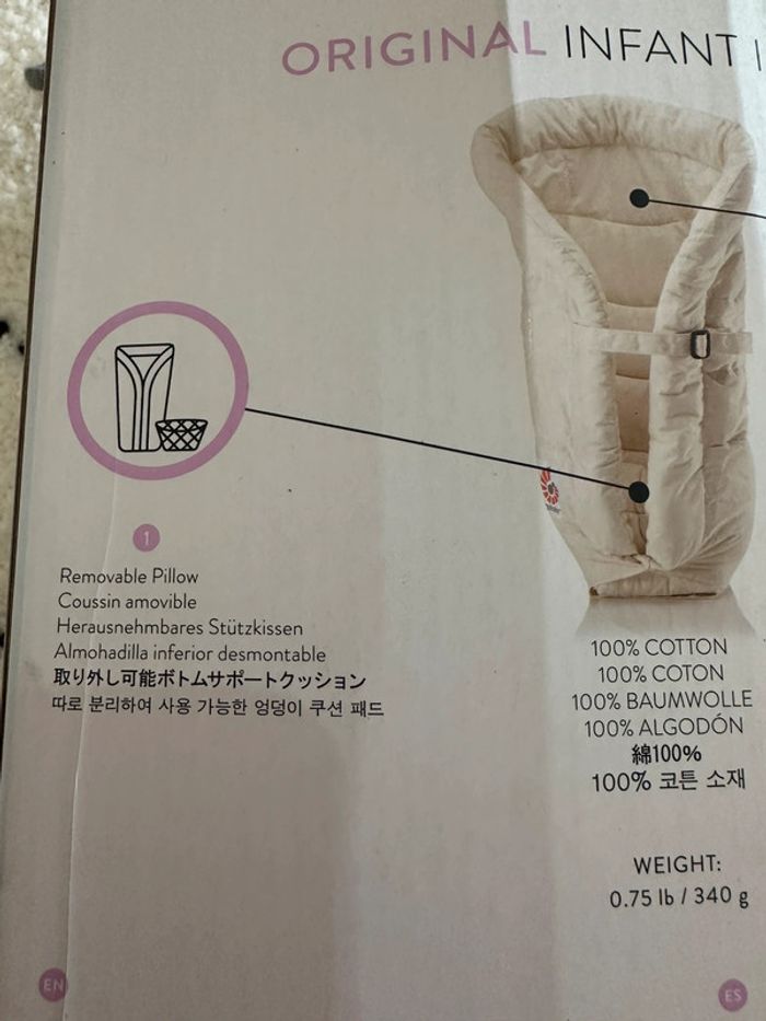 Insert bébé ergobaby - photo numéro 8