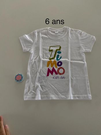 Tee shirt blanc Ti Momo 6 ans