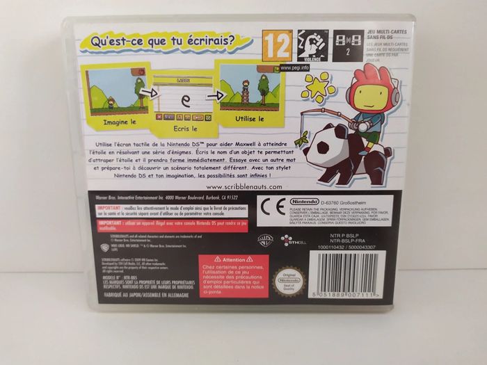 Scribblenauts Nintendo DS WB jeu complet boite notice - photo numéro 2