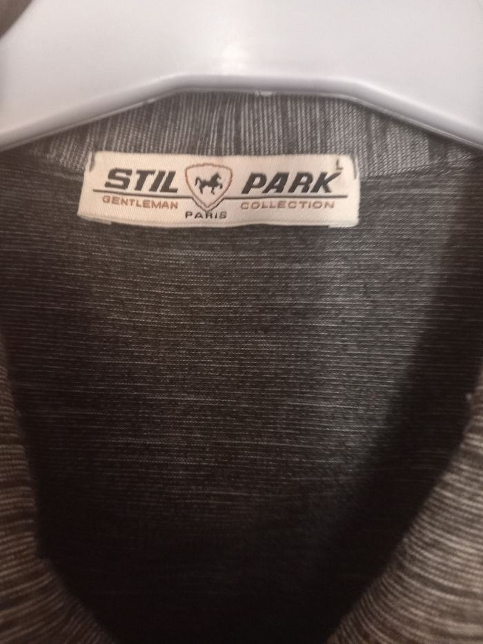 Polo gris et noir taille L Stil Park - photo numéro 6