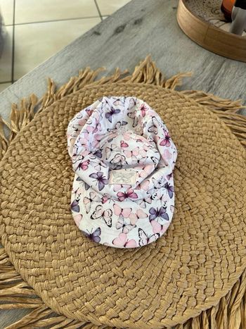 Casquette 92/104 enfant fille papillons