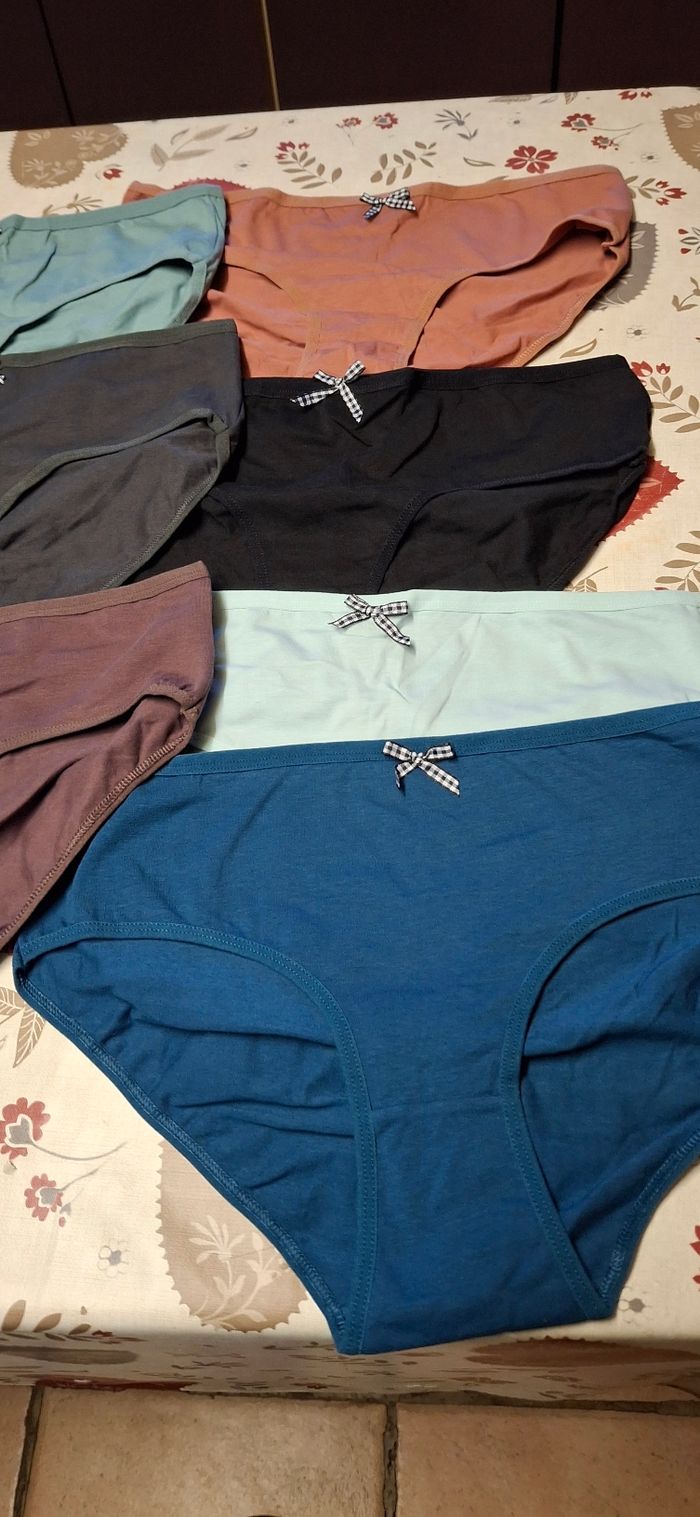 Lots  7 slips femme taille xl neuf - photo numéro 2