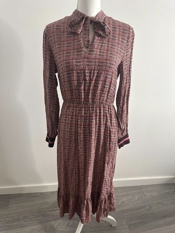 Robe à carreaux rose et grise T40 L
