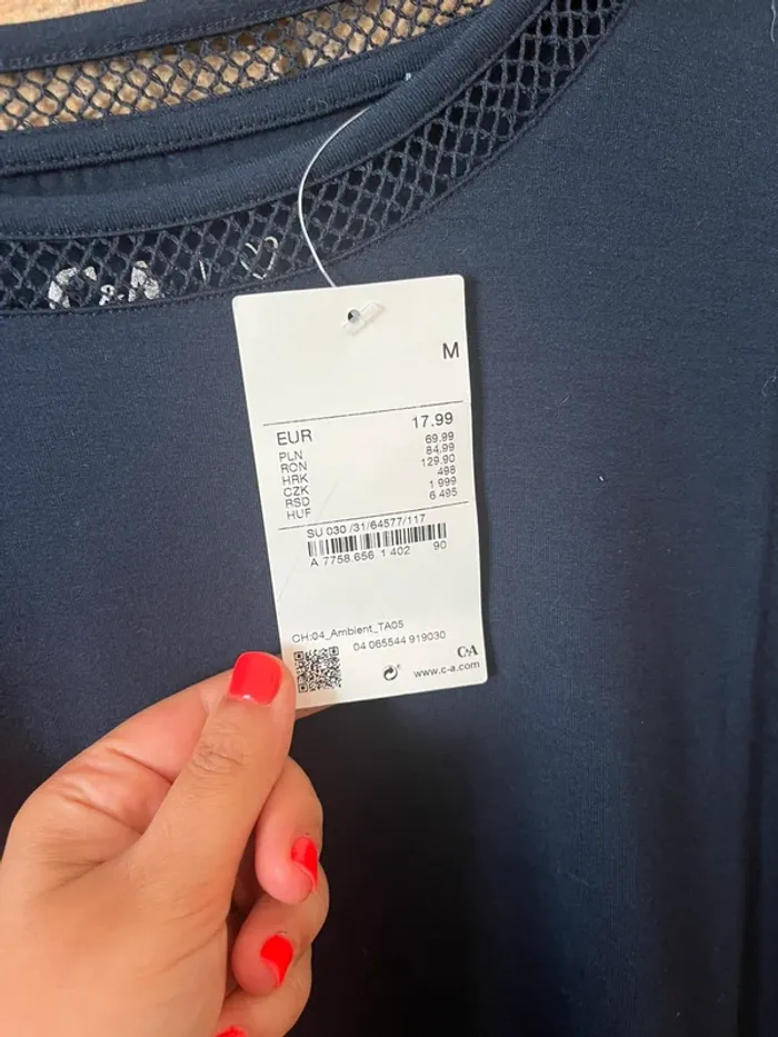 Blouse manches courtes taille M neuf avec étiquette - photo numéro 2