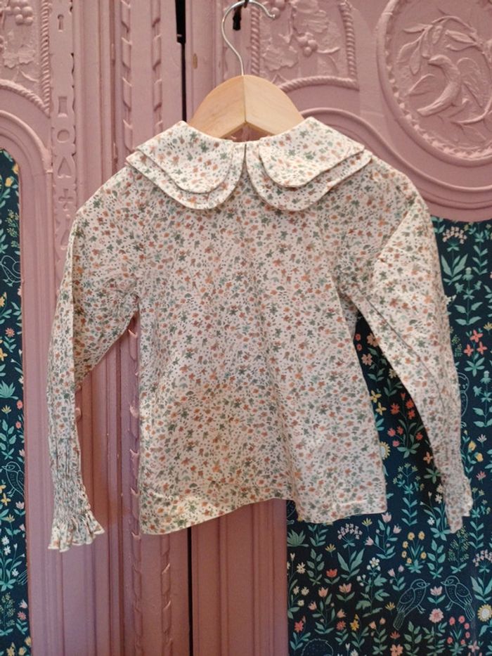 Blouse cotoli 2ans fleuris - photo numéro 6
