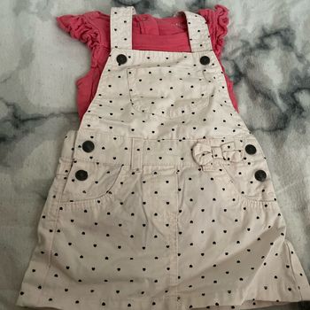 Ensemble salopette jupe