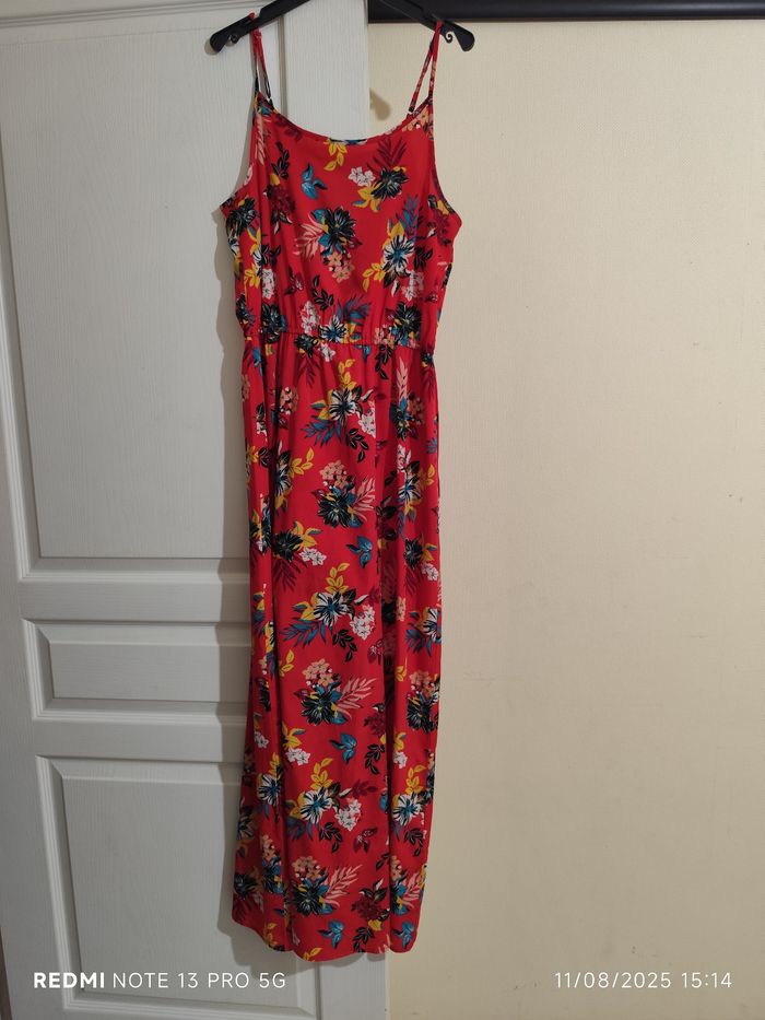 Robe longue fleurie