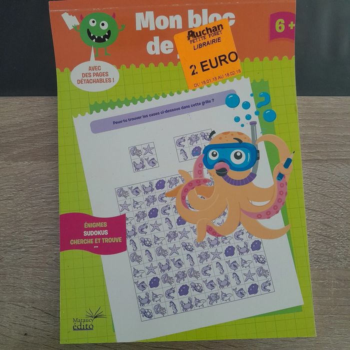 mon bloc de jeux 6 ans