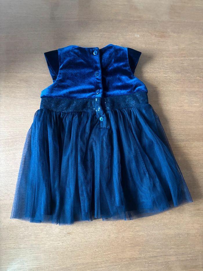 Robe velours bleu - photo numéro 2