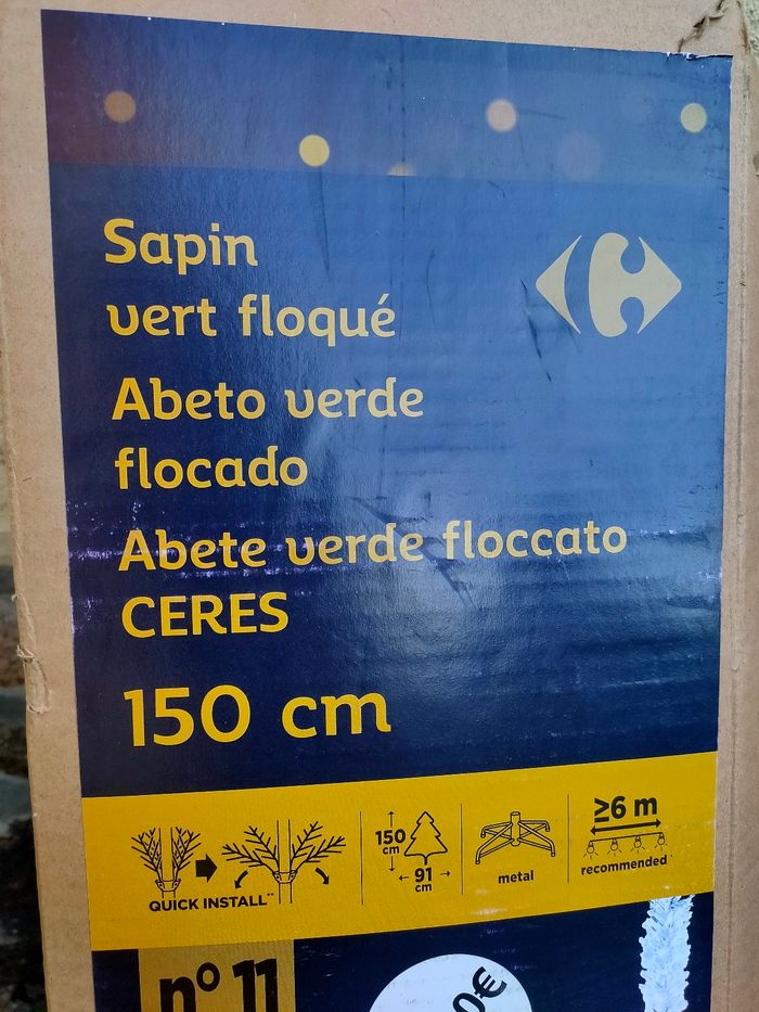 Sapin de Noël floquer - photo numéro 3