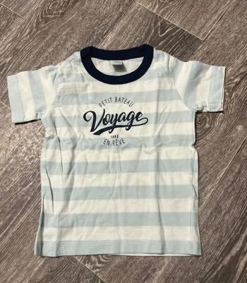 Tee-shirt marinière petit bateau 3 ans
