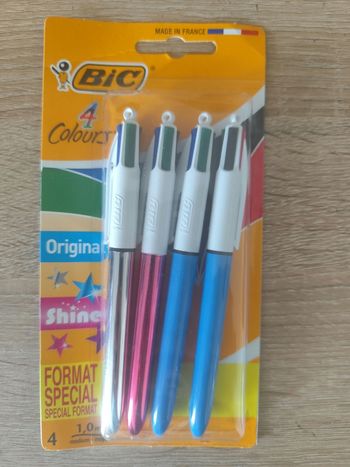 Stylos BIC 4 couleurs