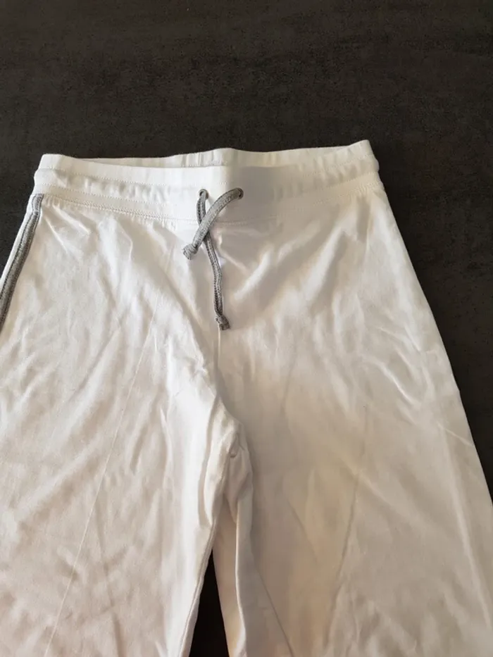 Pantalon jogging blanc/gris La redoute 38/40