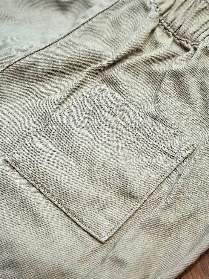 Pantalon jean enfant Kiabi brun clair / crème / grège – Taille 24 mois - photo numéro 3