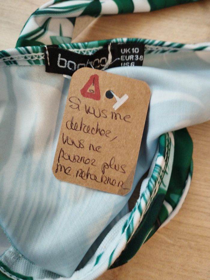 Maillot de bain 2 places Boohoo taille 38 - photo numéro 7