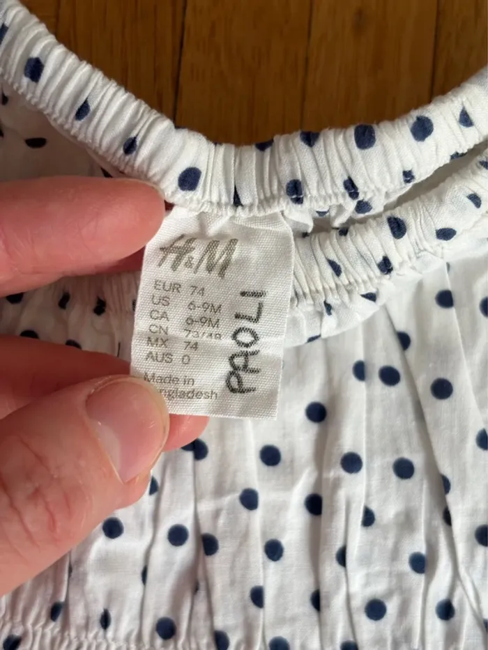 Robe H&M 6/9 mois comme neuve - photo numéro 3